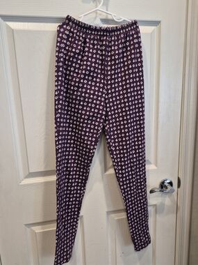 5/25 Pacer Deep Purple Leggings with White Motif